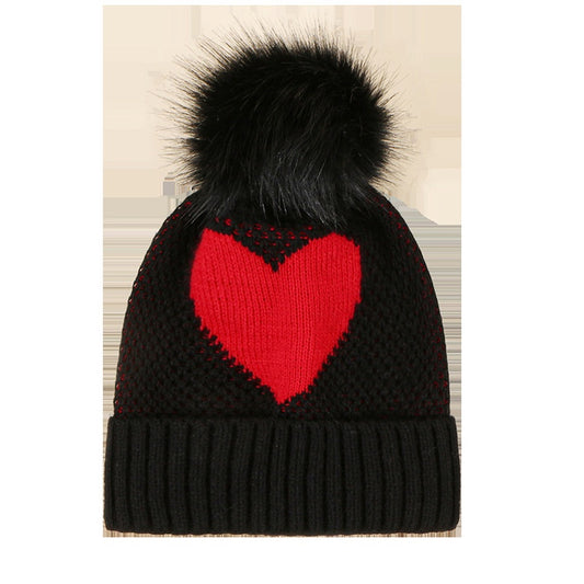 BABY KNITTED HEART HAT